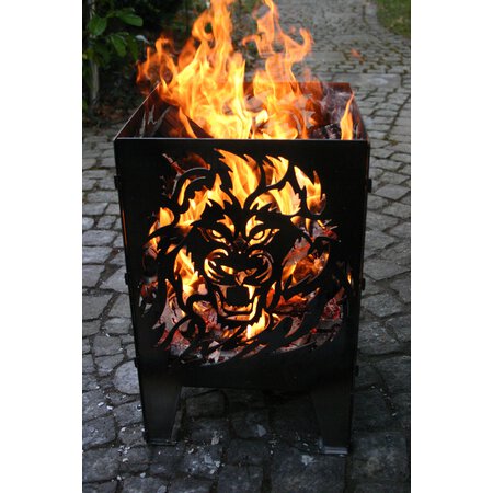 Feuerkorb Motiv Löwe