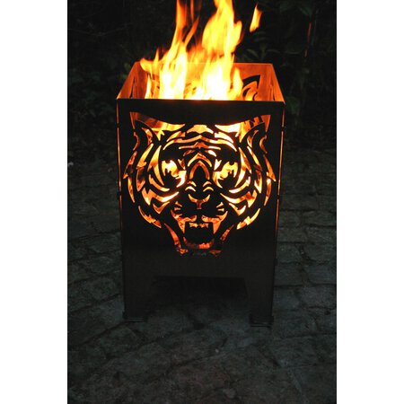Feuerkorb Motiv "Tiger"