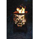 Feuerkorb Motiv "Tiger" L