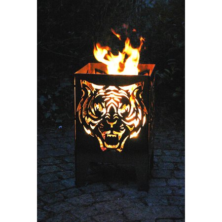 Feuerkorb Motiv Tiger XXL