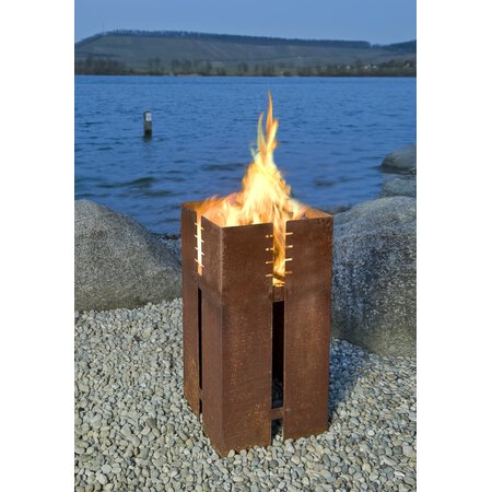 Ferrum Edelrost Feuerschale Brenndose herausnehmbar 09900